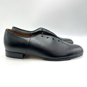 NEW Bloch Mens‎ Size 7 S0301M Jazz Tap Black Leather Lace Up Tap Dance Shoes
